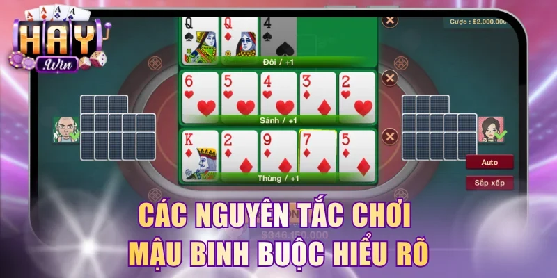 Các nguyên tắc chơi Mậu binh buộc hiểu rõ